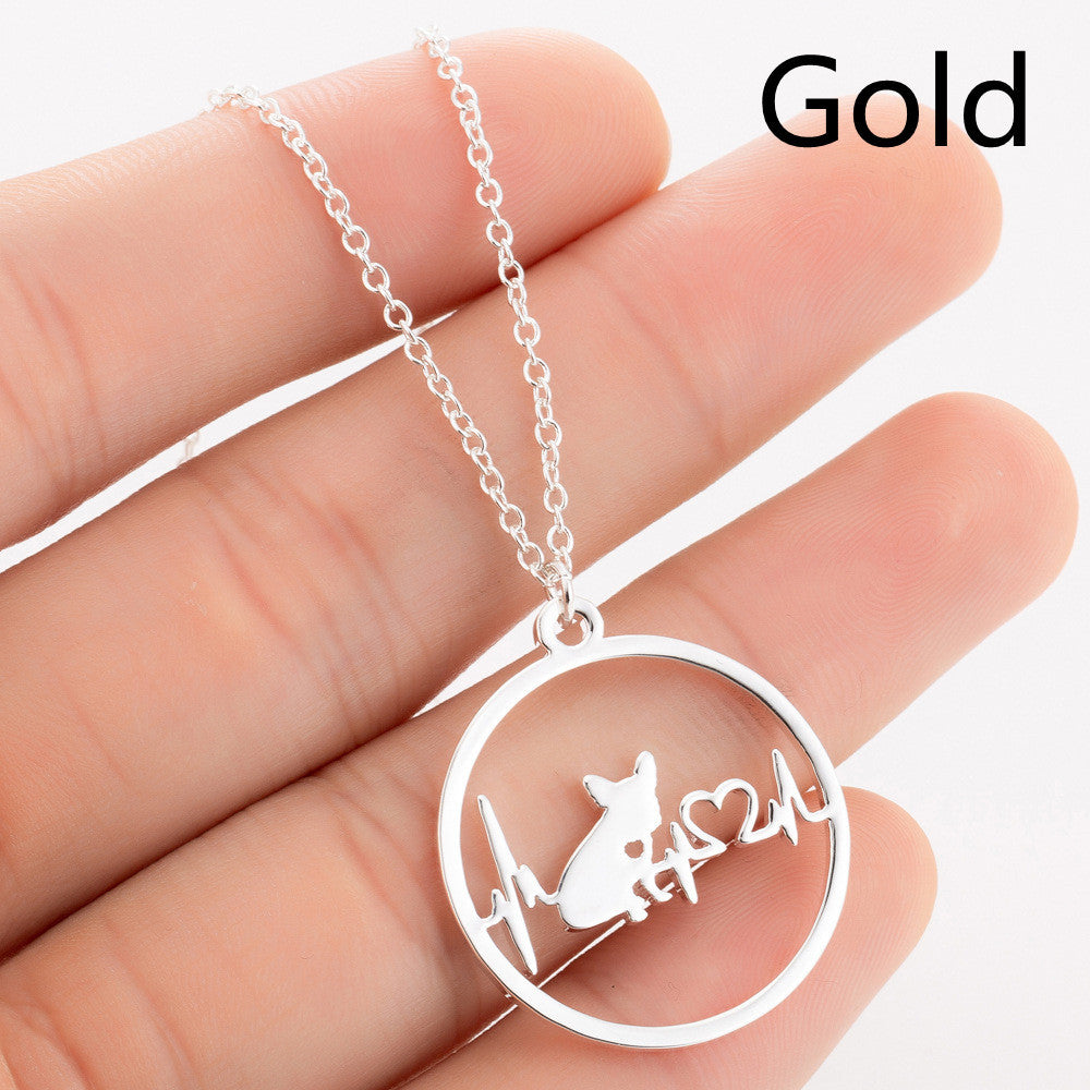 BoldlyBeautiful - Pet Dog Paw Print Pendant Necklace