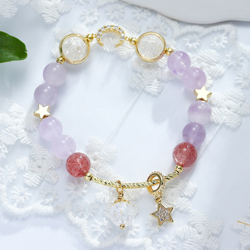 BoldlyBeautiful - Lavender Amethyst Bracelets for Women Fashion Jewelry