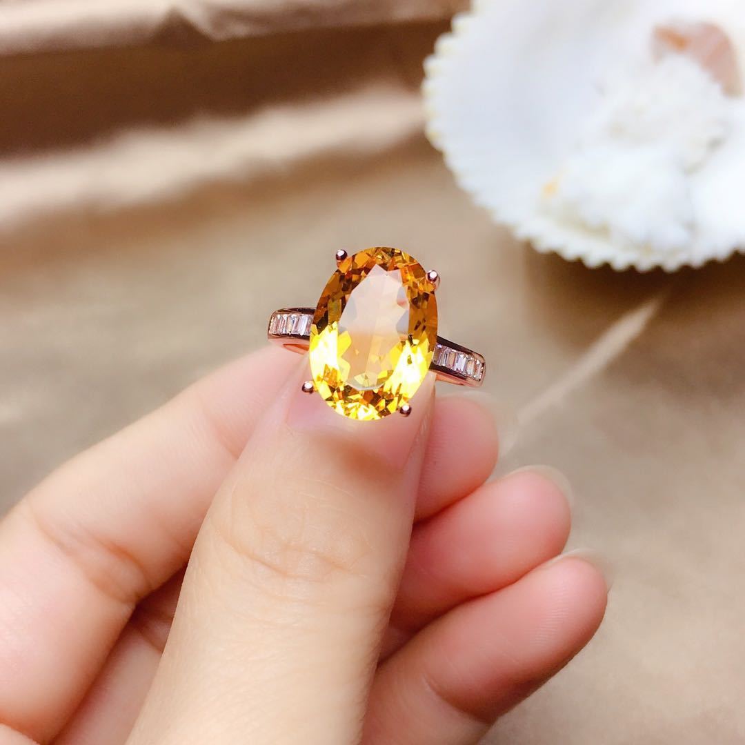 BoldlyBeautiful - Citrine Suit Female Crystal Clean Sparkle