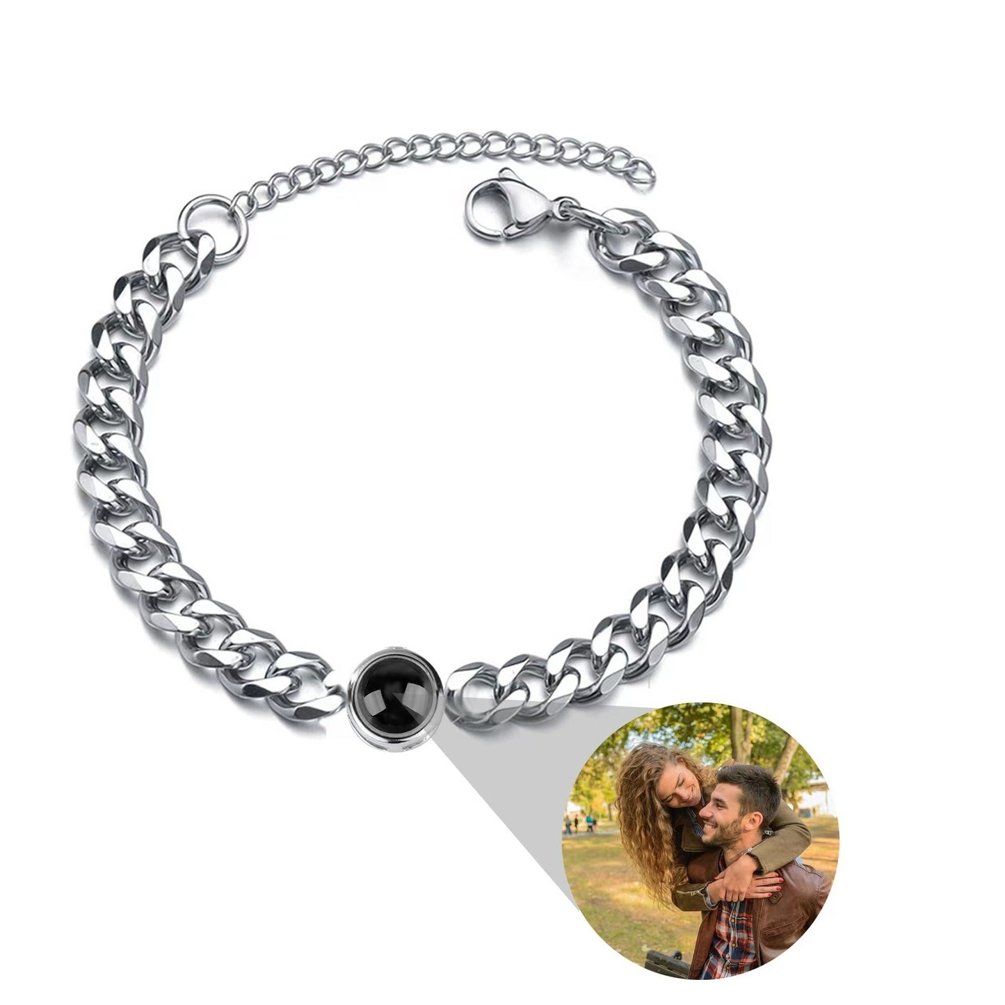 BoldlyBeautiful - Personalized Photo Projection Custom Family Bracelet