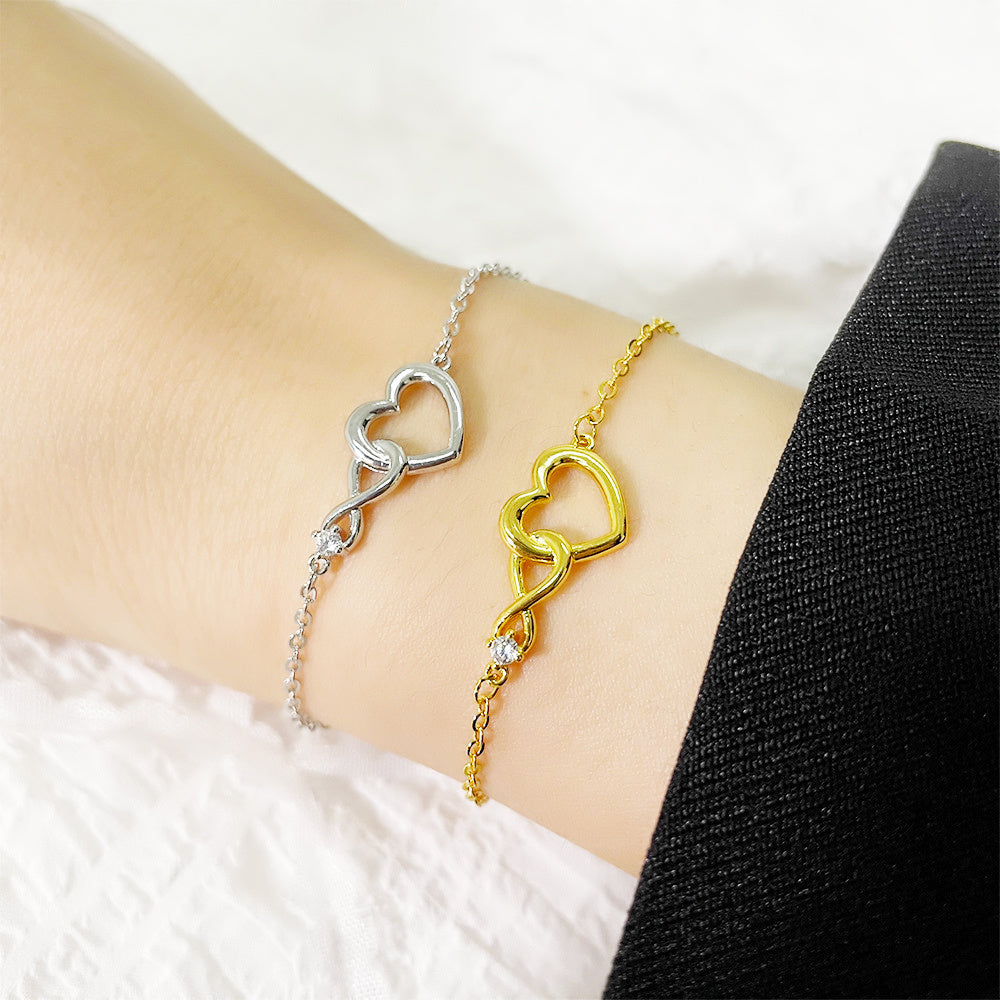 BoldlyBeautiful - Heart-shape Bracelet Fashion Versatile Love Gift for Girlfriend Valentine's Day