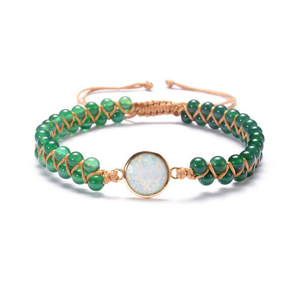 BoldlyBeautiful -  Opal Stone Wrap Bracelets