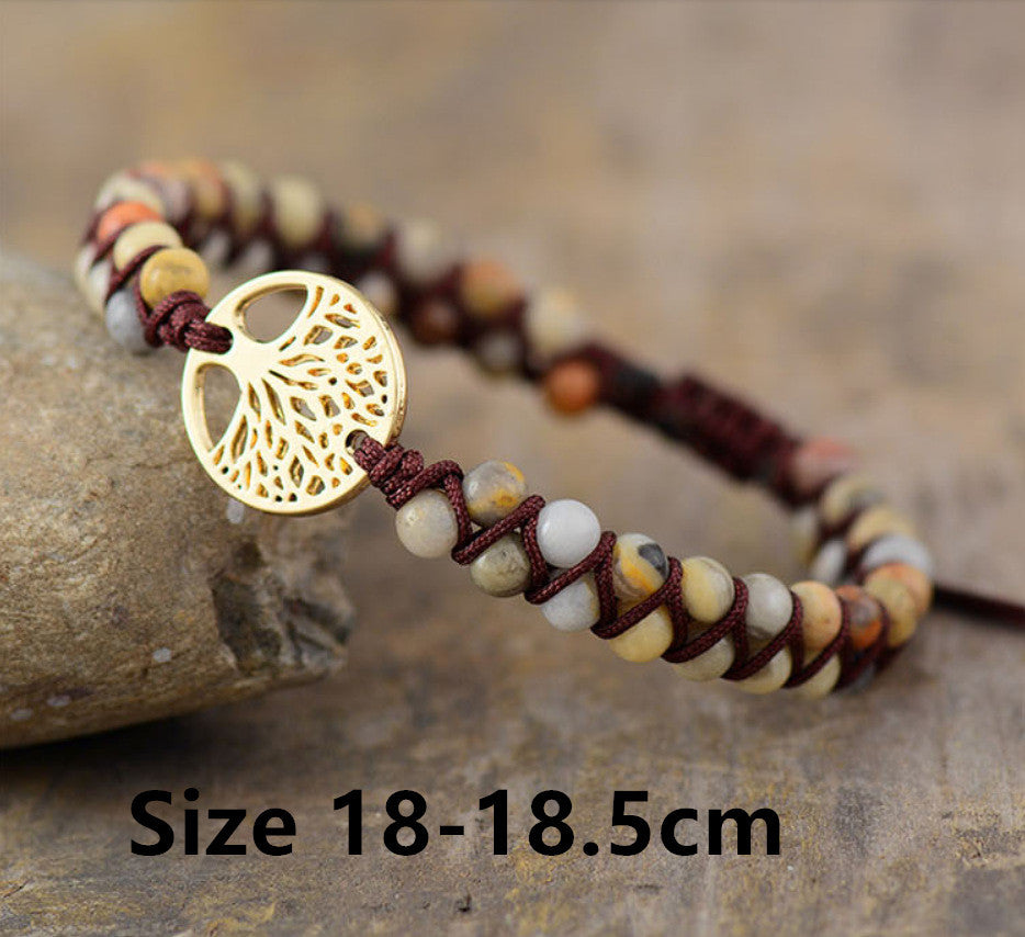 BoldlyBeautiful - Agate Hand-woven Beads Yoga Bracelet