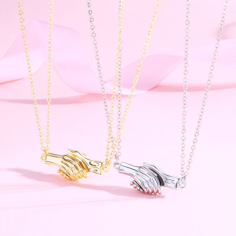 BoldlyBeautiful - Magnetic Palm Couple Necklace