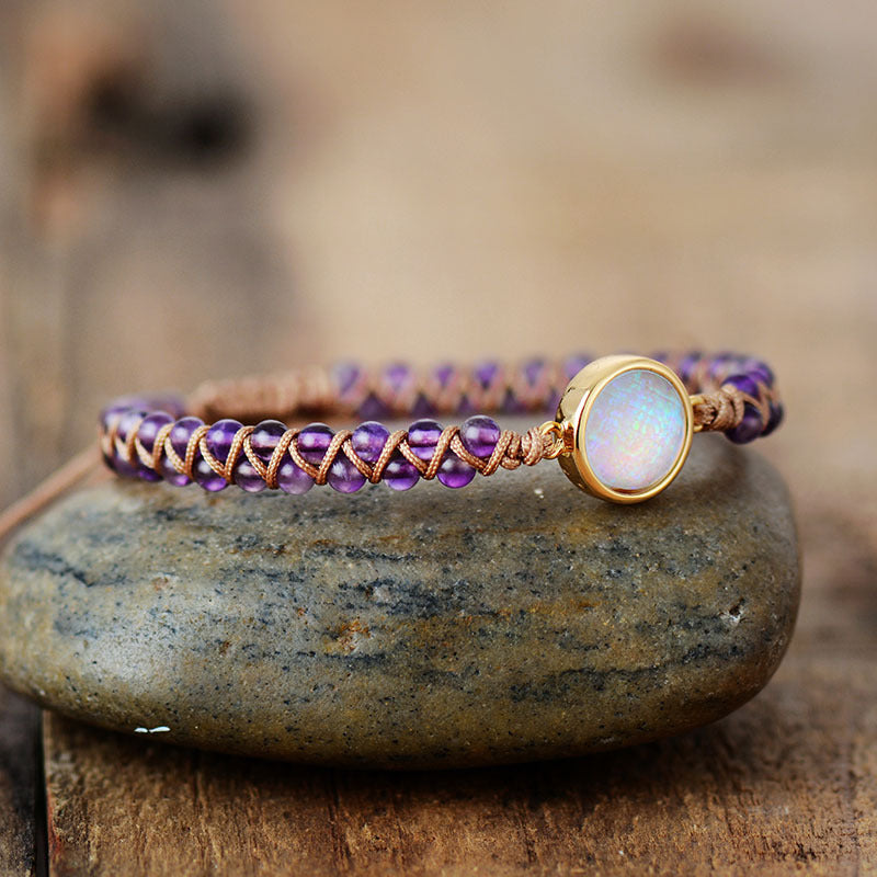 BoldlyBeautiful -  Opal Stone Wrap Bracelets