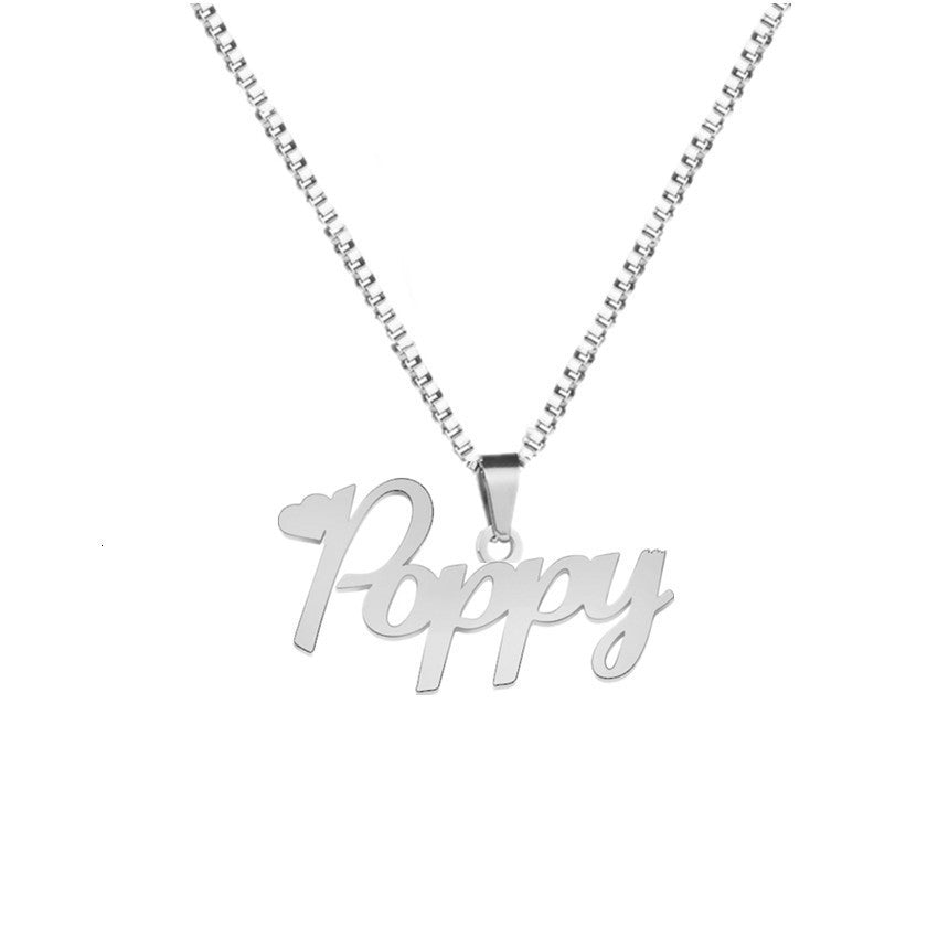 BoldlyBeautiful - Custom Name Stainless Steel Necklace with 18K Gilded Letters