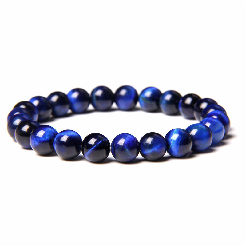 BoldlyBeautiful - Blue Tiger Stone Handmade Jewelry Couple Bracelet