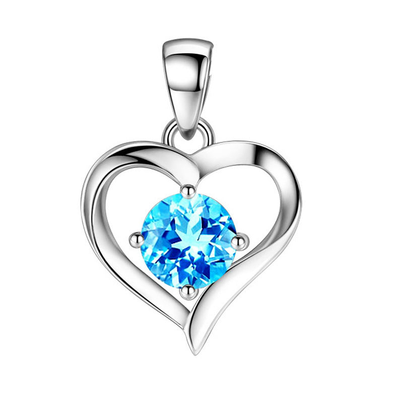 BoldlyBeautiful - S999 Sterling Silver Heart-Shaped Pendant Necklace