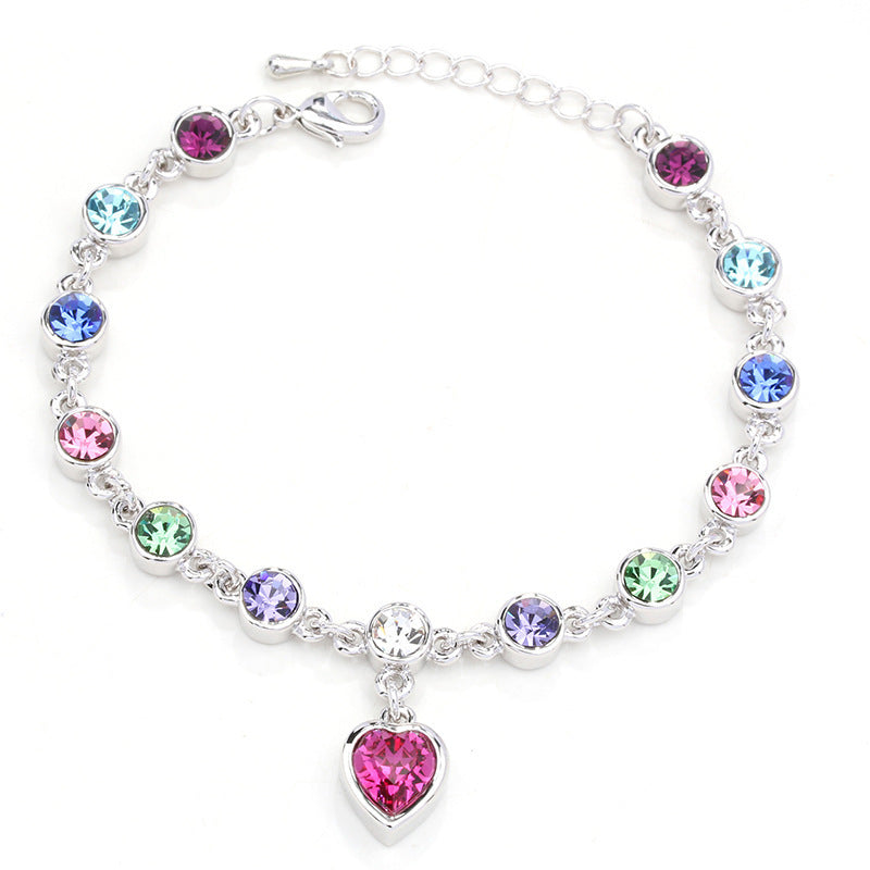 BoldlyBeautiful - Heart Of The Ocean Crystal Bracelet Fashion Jewelry