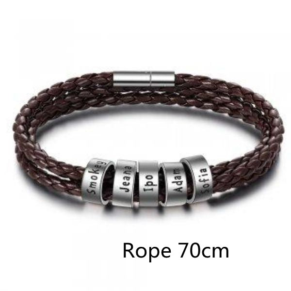 BoldlyBeautiful - Braided Genuine Leather Bracelet Jewelry